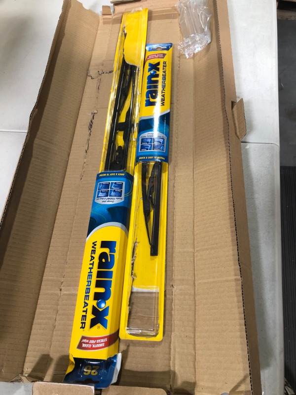 Photo 1 of Rain-X 820147 WeatherBeater Wiper Blades, 26" and 16" 