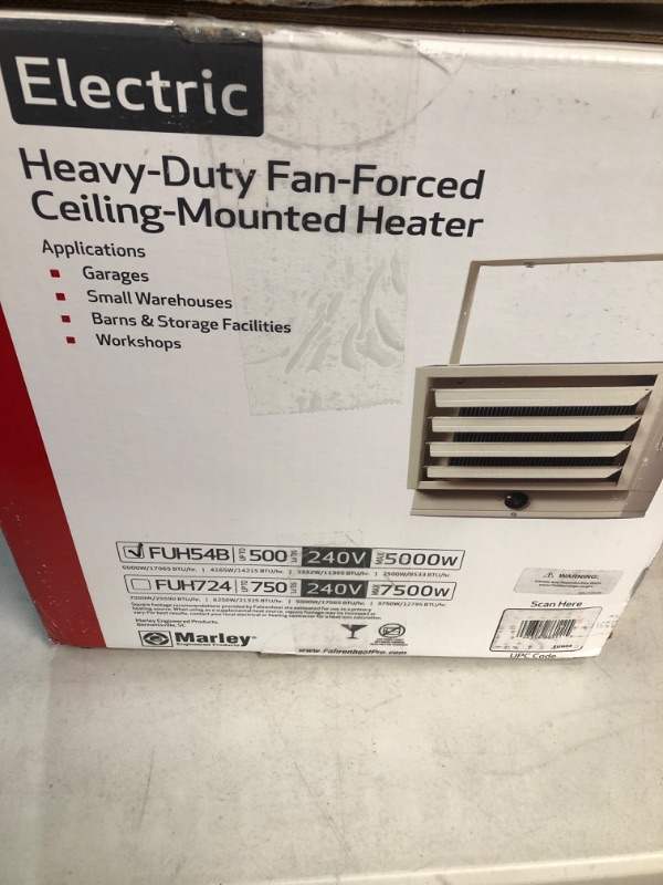 Photo 2 of **SEE NOTES**
Fahrenheat FUH Electric Heater for Garage, Beige 