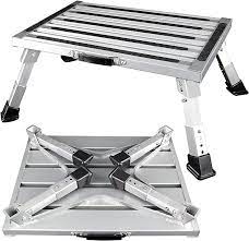 Photo 3 of Adjustable Height Folding Platform Step Stool with Non-Slip Rubber Feet