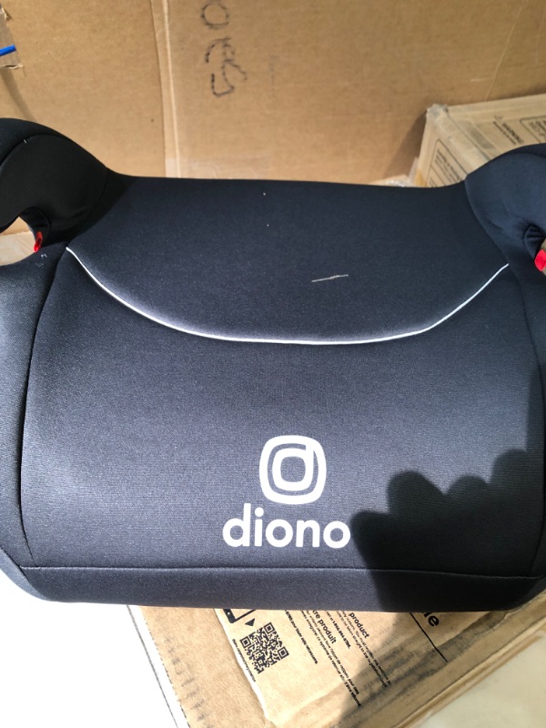 Photo 1 of Diono Solana 2022, No Latch, Single Backless Booster Car Seat, Lightweight, Machine Washable Covers, Cup Holders, Charcoal Gray NEW! Single Charcoal Gray