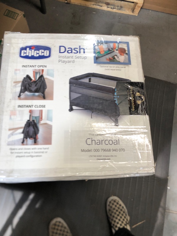 Photo 3 of Chicco Dash Instant Setup Playard - Charcoal | Grey