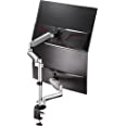 Photo 1 of AVLT Dual Stacked Monitor Arm Desk Mount fits Two Flat/Curved Monitor Full