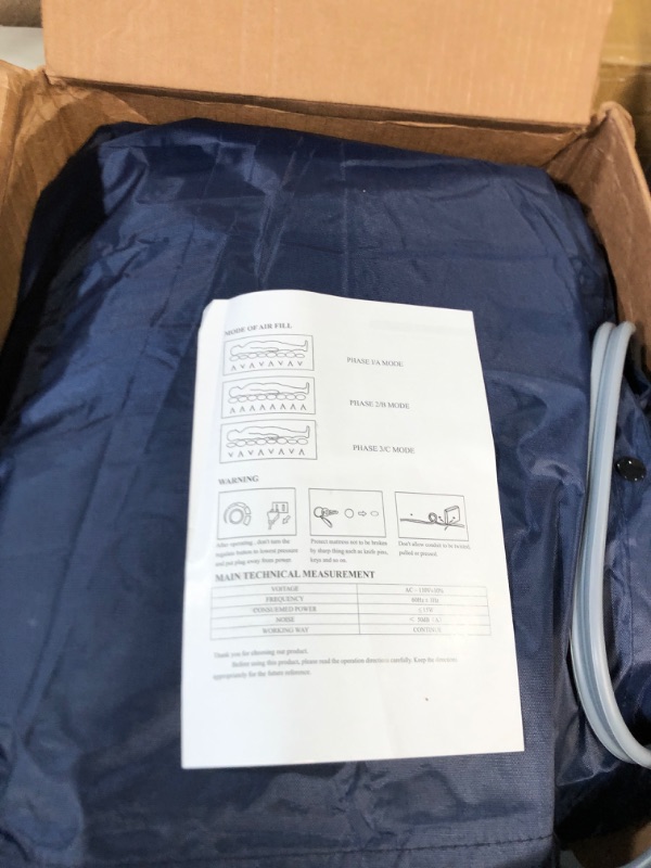 Photo 3 of **USED** UNABLE TO TEST** Lancity Alternating Pressure Mattress Anti-Bedsore Alternative Medical air pad with Electric Quiet air Pump