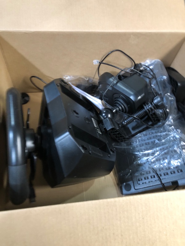 Photo 2 of USED PXN V9 Gaming Racing Wheel with Pedals and Shifter, Steering Wheel for PC, Xbox One, Xbox Series X/S, PS4, PS3 and Nintendo Switch