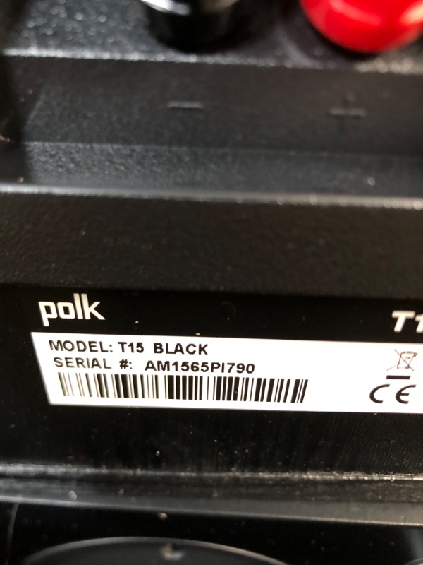 Photo 5 of Polk Audio T15 Bookshelf Speakers Pair Black