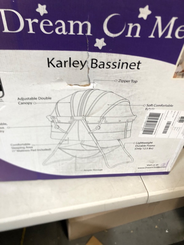 Photo 3 of Dream On Me Karley Bassinet, Gray