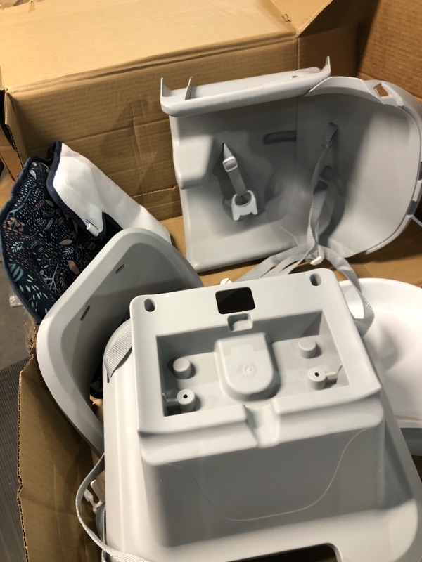 Photo 1 of Fisher-Price Portable Baby High Chair and Toddler Booster Seat with Tray, Space Saver Simple Clean, Moonlight Forest [Amazon Exclusive]