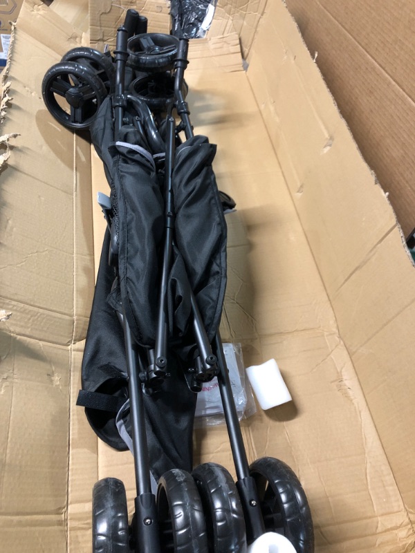 Photo 1 of SumConvenience Stroller, Blue/Black – Lightweight Infant Stroller with Compact Fold, Multi-Position Recline, Canopy with Pop Out Sun Visor and More 