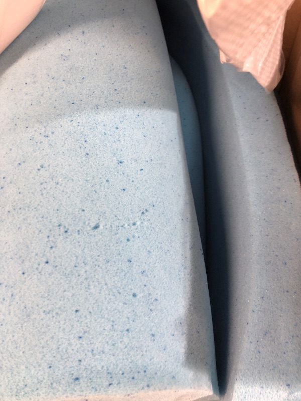 Photo 1 of AmazonBasics Cooling Gel Infused Firm Support Topper - Alternative Latex Foam - 2 Inch - 