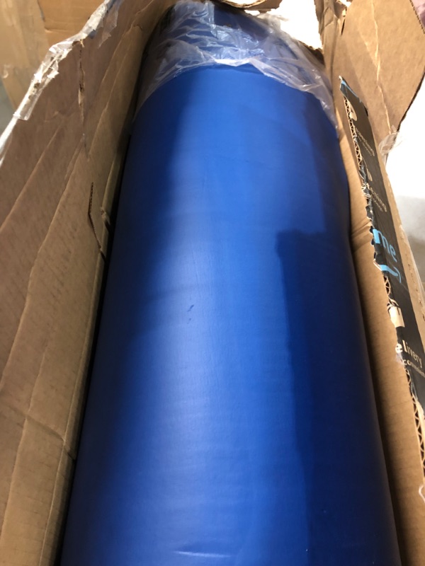 Photo 2 of Amazon Basics 1/2-Inch Extra Thick Exercise Yoga Mat Blue Yoga Mat