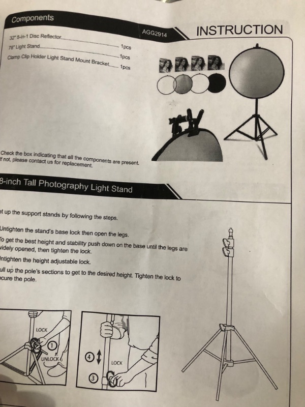 Photo 3 of LimoStudio 32" 5-in-1 Disc Reflector