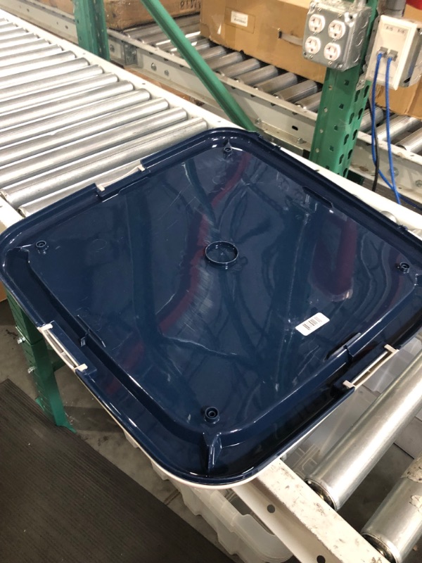 Photo 1 of [bent] IRIS USA Pet Training Pad Holder for puppy and Dog Holds 22"x23" Navy