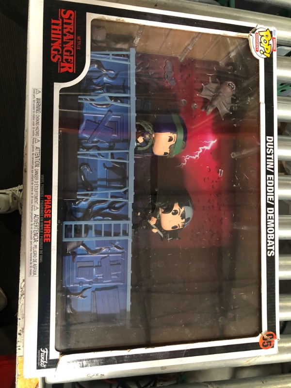 Photo 2 of [damaged plastic inside] Funko POP! Moments Deluxe: Stranger Things - Dustin/Eddie/Demobats Phase Three