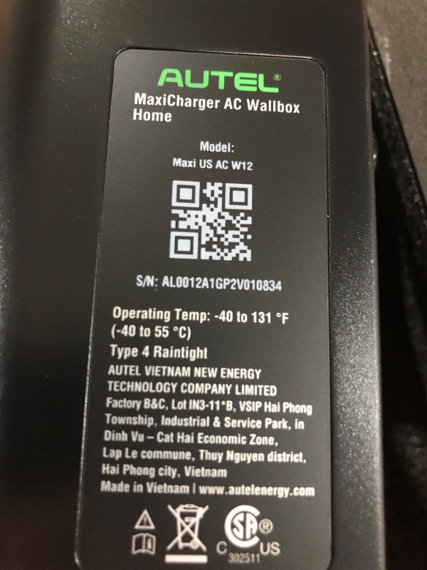 Photo 2 of Autel MaxiCharger Home Smart Electric Vehicle (EV) Charger