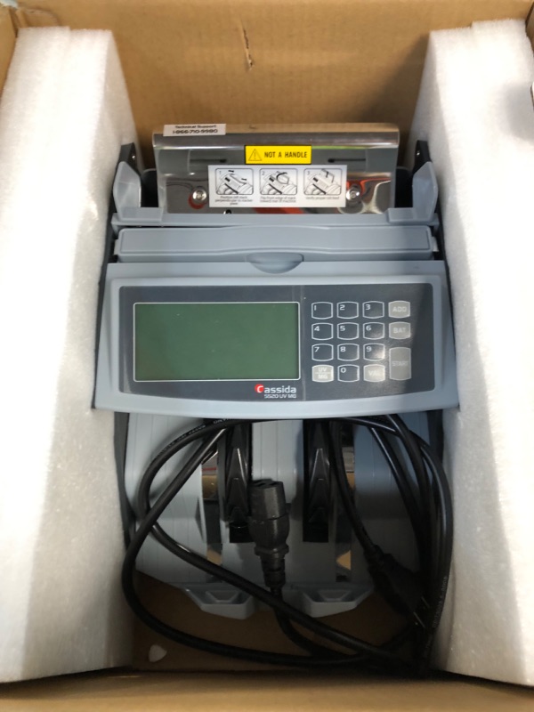 Photo 2 of Cassida 5520 UV/MG/IR Counterfeit Detection, Add and Batch Modes - Large LCD Display & Fast Counting Speed 1,300 Notes/Minute