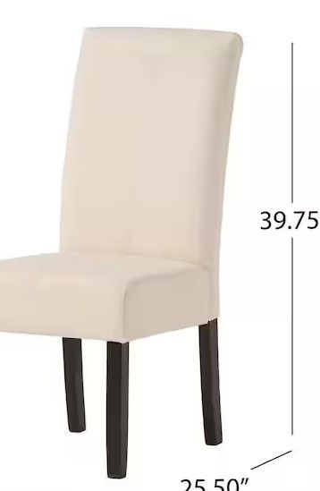 Photo 1 of **PARTS ONLY** Pertica Natural Plain T-Stitch Dining Chairs (Set of 2