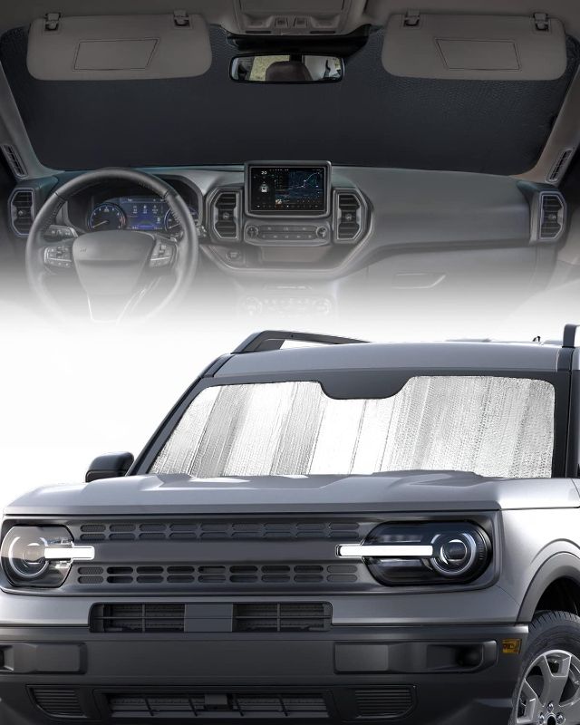 Photo 2 of Front Windshield Sunshade Compatible with Bronco Sport