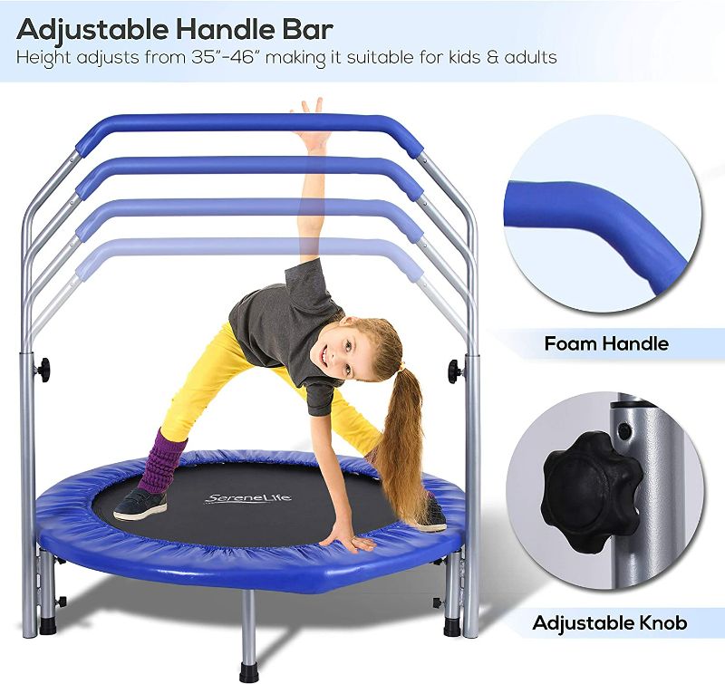 Photo 2 of **SEE NOTES**
SereneLife Portable & Foldable Trampoline - 40", Blue