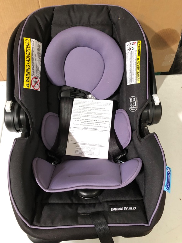 Photo 4 of Graco SnugRide 35 Lite LX Infant Car Seat, Hailey SnugRide 1 Count (Pack of 1) Hailey