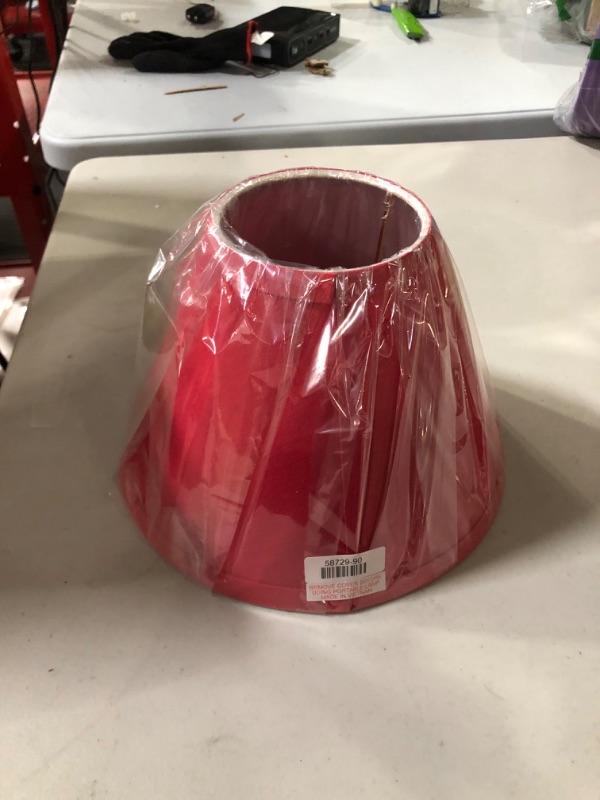 Photo 2 of  Red, 9" Wide (4" x 9" x 6-1/2")  LAMP Shade