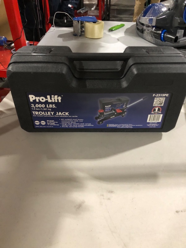 Photo 3 of Pro-LifT F-2315PE Grey Hydraulic Trolley Jack Car Lift - 12 Inch Black