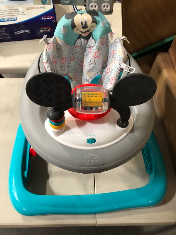 Photo 2 of Bright Starts Mickey Mouse Tiny Trek Walker, Original Bestie, 2-in-1 Walker Ages 6 Months+ Mickey Original Besties