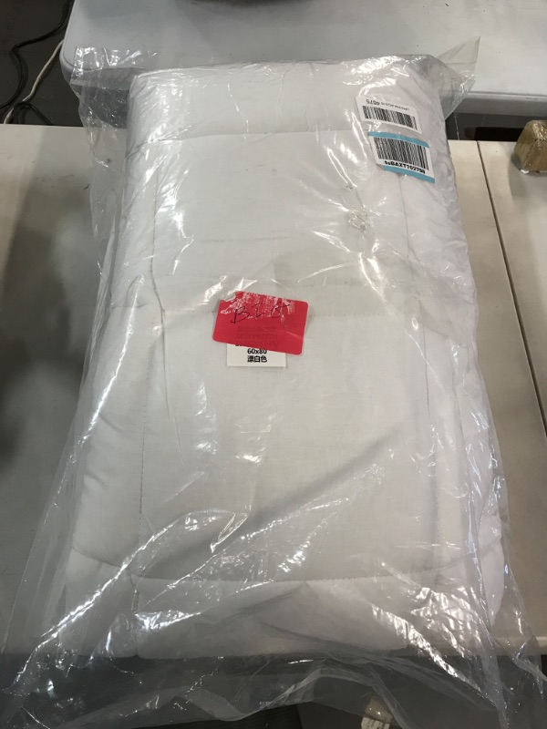 Photo 2 of *GOOD CONDITION* Amazon Basics Down-Alternative Mattress Topper Pad with Cotton Shell - Queen