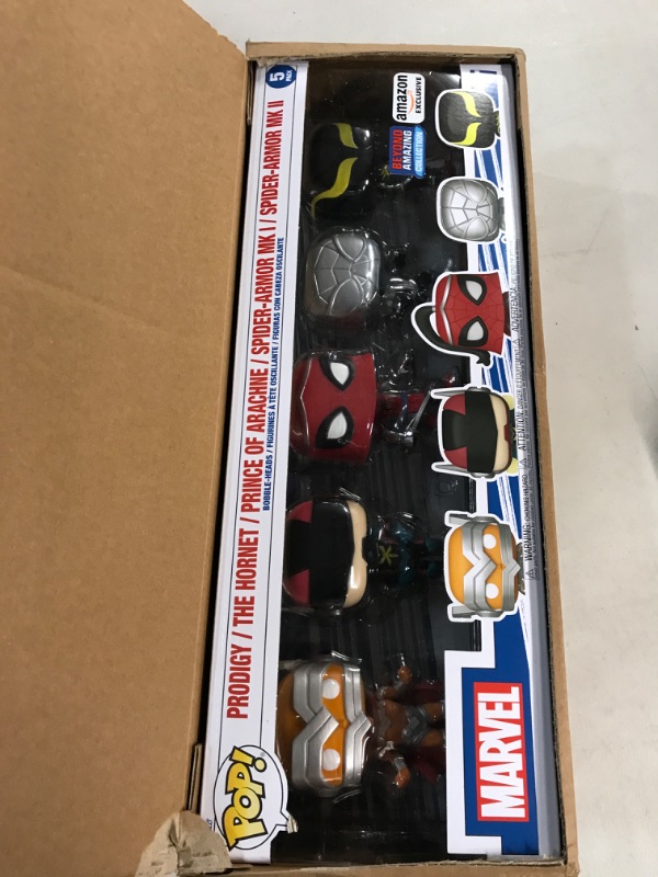 Photo 2 of Funko Pop! Marvel: Spider-Man: Beyond Amazing 5 Pack, Amazon Exclusive