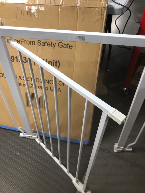 Photo 2 of  Easy Walk-Thru Safety Gate for Doorways and Stairways  White 30-inch Tall