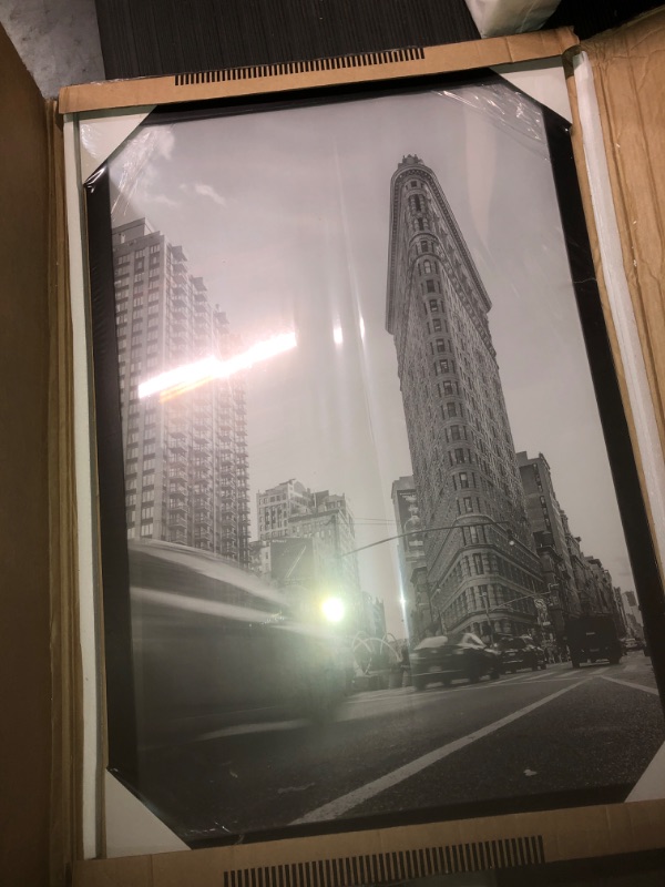 Photo 2 of  24x36 Poster Frame in Black - Composite Wood with Polished Plexiglass 