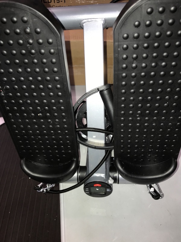 Photo 2 of Adjustable Stepper Stepping Machine with Resistance Bands, Gray