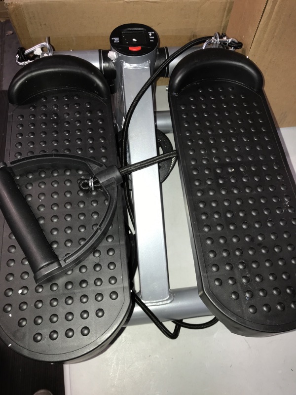 Photo 3 of Adjustable Stepper Stepping Machine with Resistance Bands, Gray