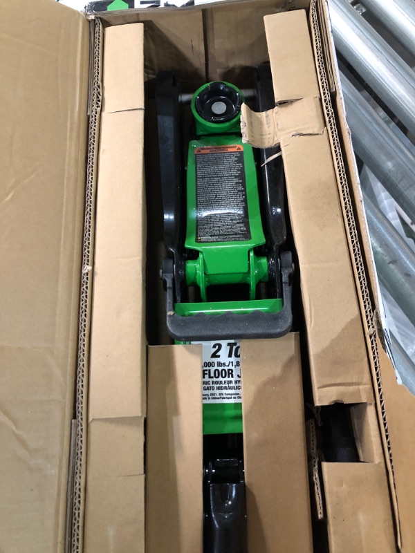 Photo 2 of Pro-LifT F-757G 2 Ton Floor Jack - Car Hydraulic Trolley Jack Lift with 4000 Lbs Capacity for Home Garage Shop, Green Green Trolley Jack