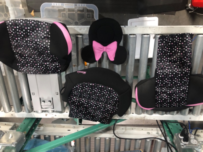 Photo 2 of Disney Baby Pronto! Belt-Positioning Booster Car Seat, Belt-Positioning Booster: 40–100 pounds, Minnie Dot Party