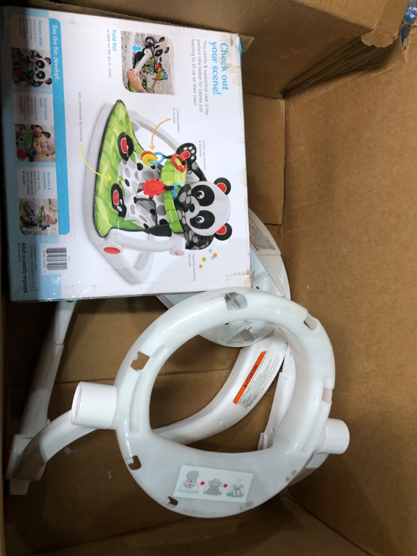 Photo 1 of Fisher-Price Sit Me Up Floor Seat - Panda Paws