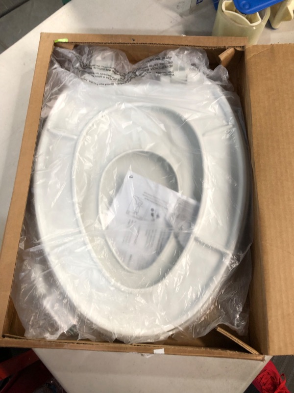 Photo 4 of **NEW** Little2Big  Toilet Seat with Built-In Potty Training Seat, Slow-Close, WHITE