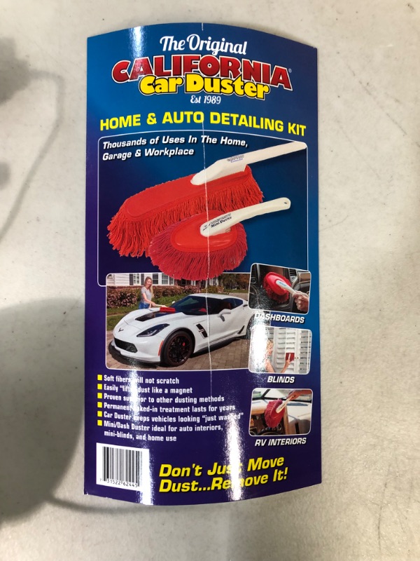 Photo 3 of **NEW/SEE NOTES** The Original California Car Duster Detailing Kit with Plastic Handle,RED