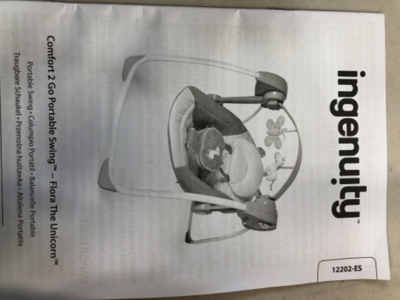 Photo 3 of **NEW/SEE NOTES**Ingenuity Comfort 2 Go Compact Portable 6-Speed Baby Swing with Music