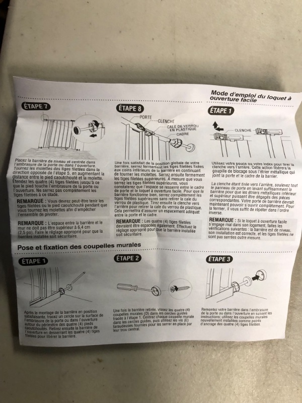 Photo 2 of **NEW/SEE NOTES** Regalo Easy Step Metal Walk Through Gate