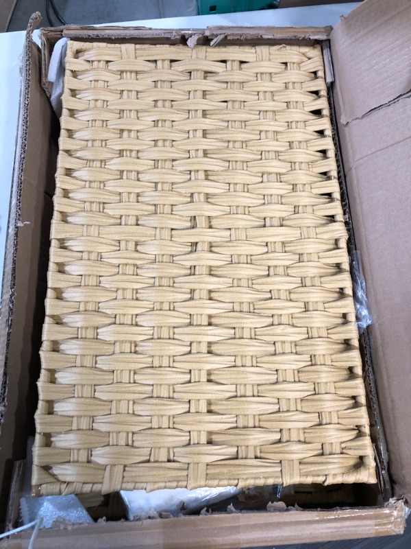 Photo 1 of **USED/SEE NOTES** Greenstell Laundry Hamper with Lid, 90L Clothes Hamper, BROWN