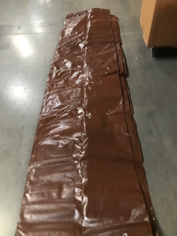 Photo 2 of **SMALL TEAR**
GUARD SHIELD Brown Tarp 10x12 Feet Medium Duty Outdoor Waterproof Multi Purpose Poly Tarps Cover 7mil