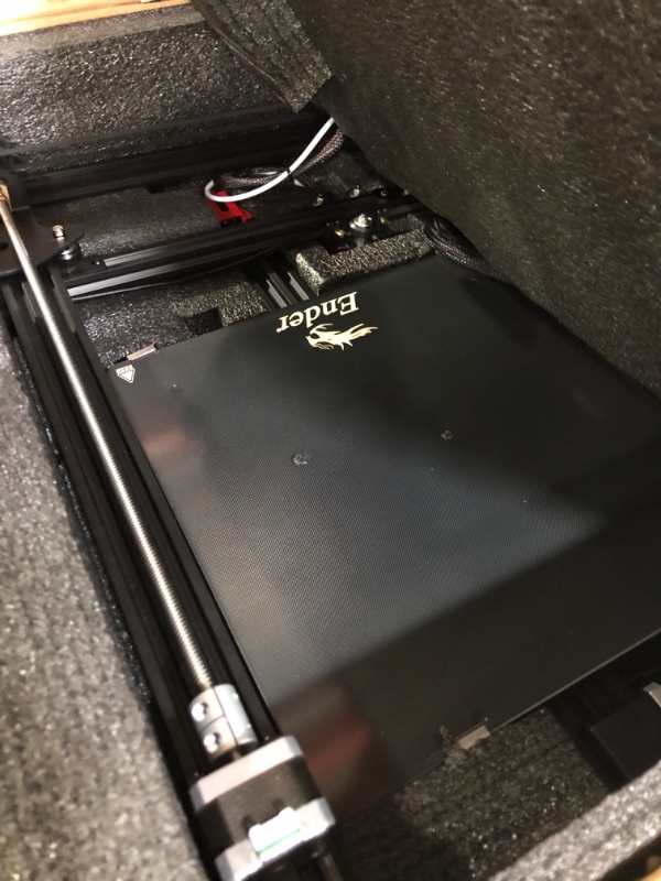 Photo 1 of Creality Ender 3 Max Neo 3D Printer, CR Touch Auto Leveling Bed Dual Z-Axis Full-metal Extruder Silent Mainboard Filament Sensor FDM 3D Printers for Kid Beginners, Large Printing Size 11.8x11.8x12.6in