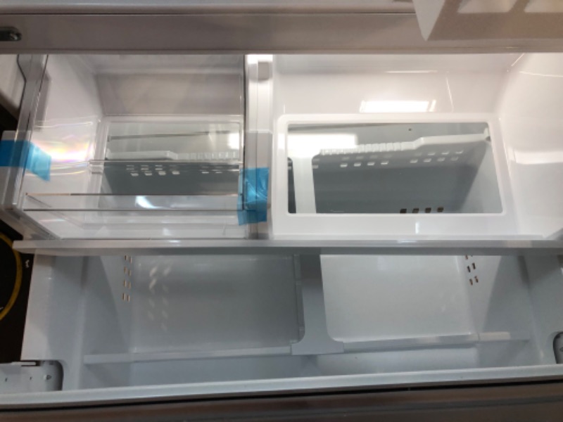 Photo 4 of **BOTTOM FREEZER DAMAGED** Frigidaire 23.3-cu ft Counter-depth French Door Refrigerator with Ice Maker (Fingerprint Resistant Stainless Steel NEW TESTED