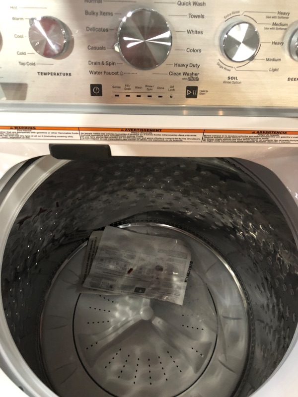 Photo 3 of **LIKE NEW TESTED** MAYTAG TOP LOAD WASHER WITH EXTRA POWER - 4.8 CU. FT