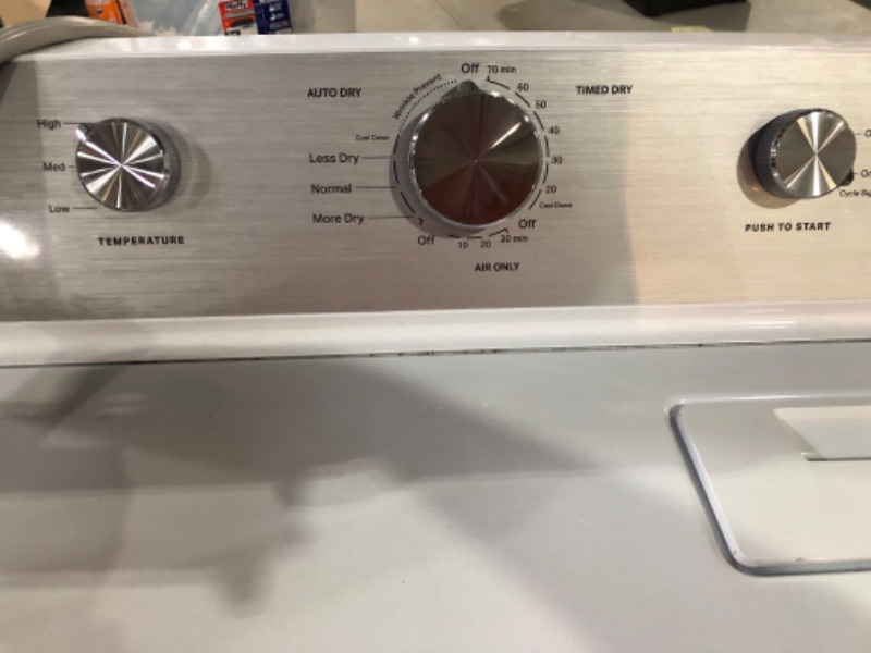 Photo 2 of **USED LIKE NEW UNABLE TO TEST**  MAYTAG FRONTLOAD ELECTRIC WRINKLE PREVENT DRYER - 7.0 CU. FT.