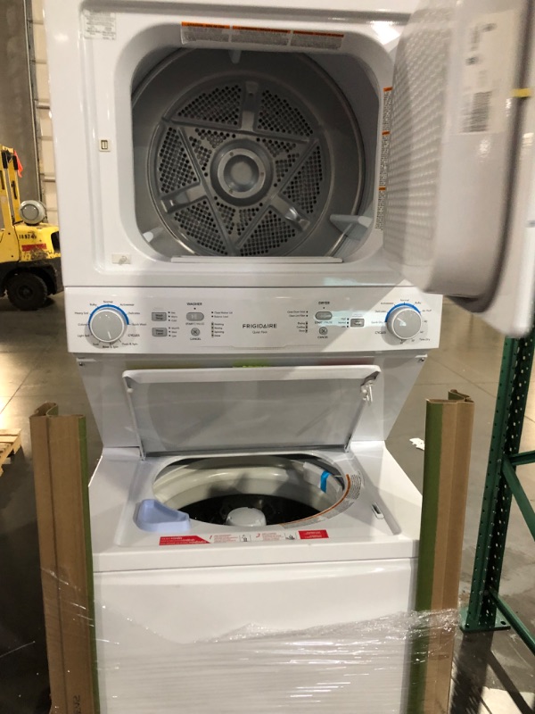 Photo 2 of Frigidaire Electric Washer/Dryer Laundry Center - 3.9 Cu. Ft Washer and 5.5 Cu. Ft. Dryer FLCE7522AW