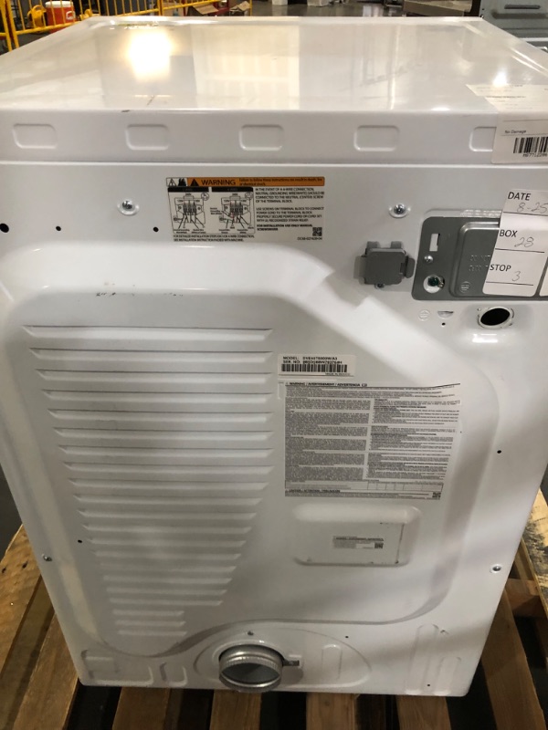 Photo 7 of **SEE NOTES** Samsung 7.5 cu. ft. Stackable Vented Electric Dryer with Sensor Dry in White