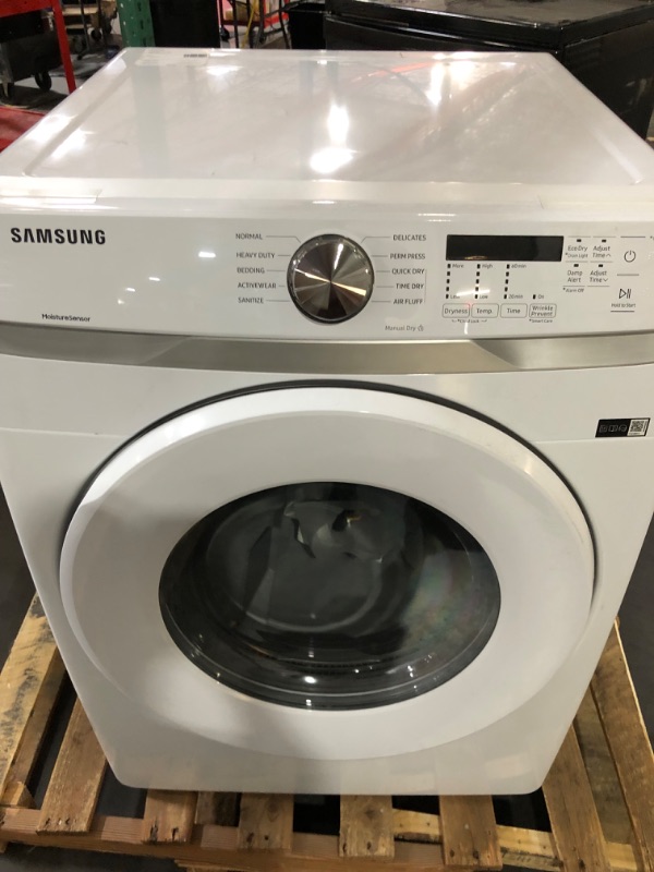 Photo 2 of **SEE NOTES** Samsung 7.5 cu. ft. Stackable Vented Electric Dryer with Sensor Dry in White