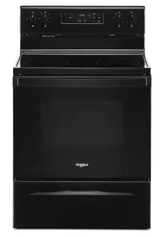 Photo 1 of **SEE NOTES** Whirlpool 30 in. 5.3 cu. ft. 4-Burner Electric Range in Black with Storage Drawer