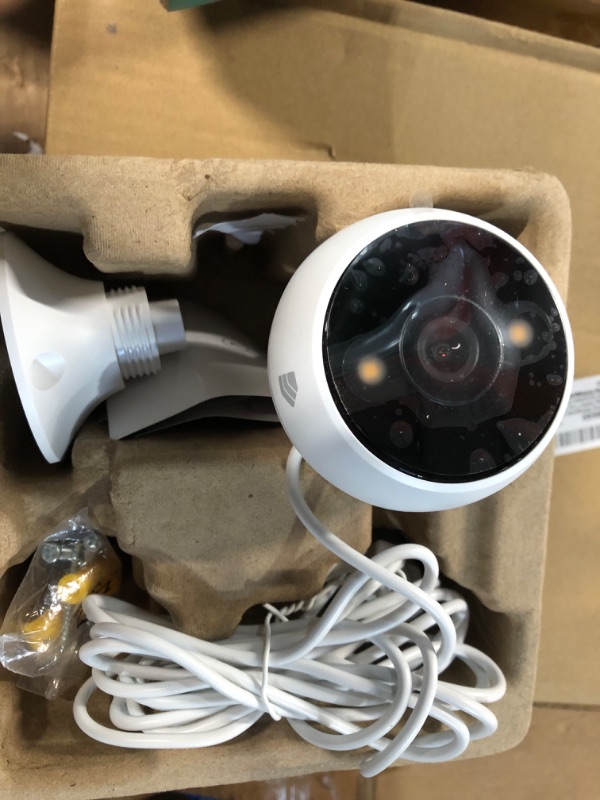 Photo 2 of Kasa 4MP 2K Security Camera Outdoor Wired, IP65, Starlight Sensor & 98 Ft Night Vision, Motion/Person Detection, 2-Way Audio w/Siren, Cloud/SD Card Storage, Alexa &Google Assistant Compatible(KC420WS)